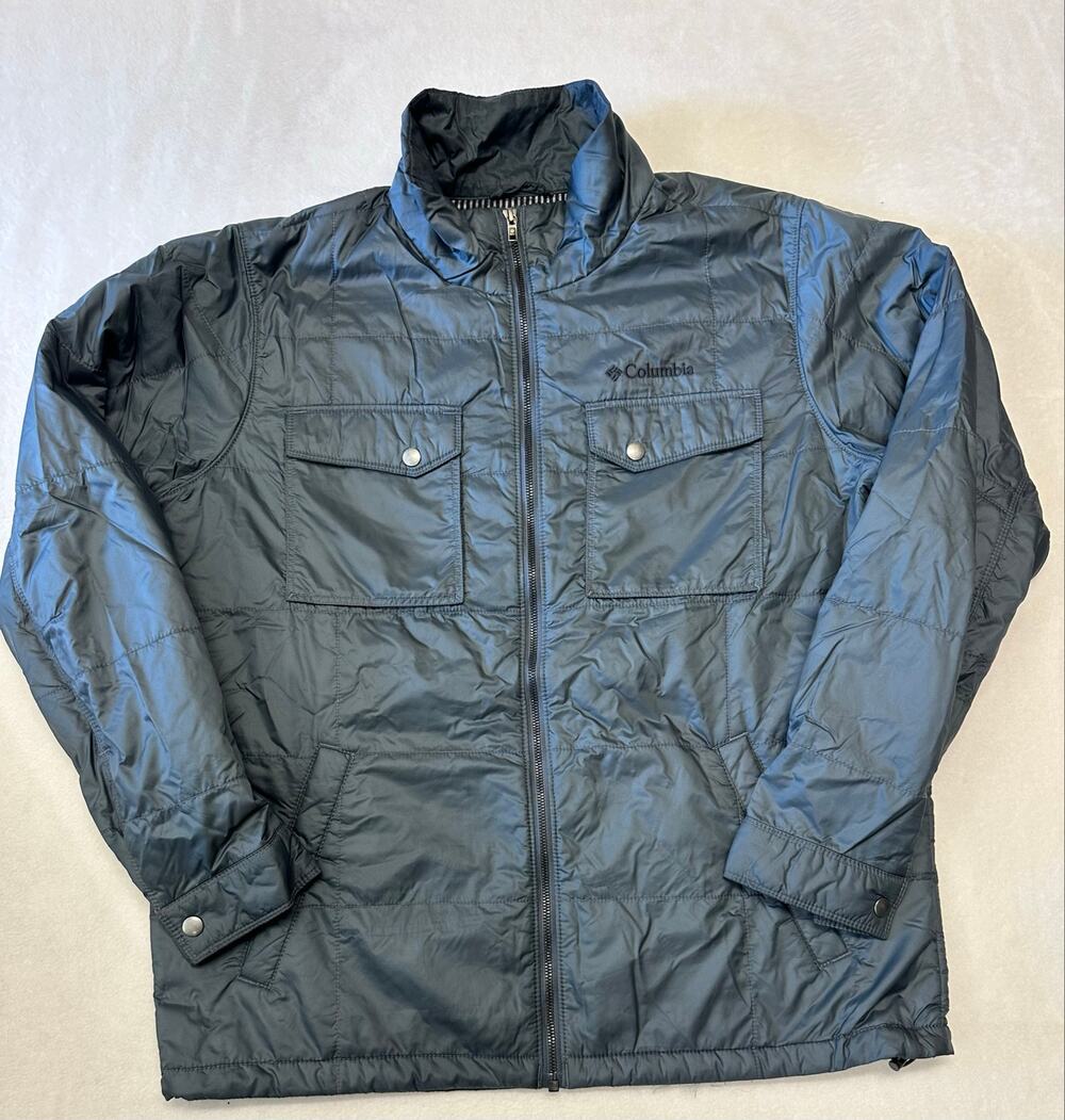 Columbia Mens Upper Barron Thermal Coil Full Zip Lightweight Jacket Large